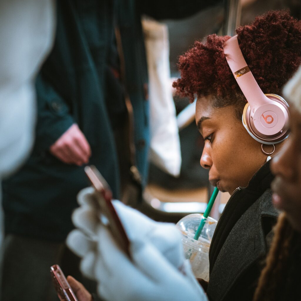woman with headphones don't start a podcast without an audience